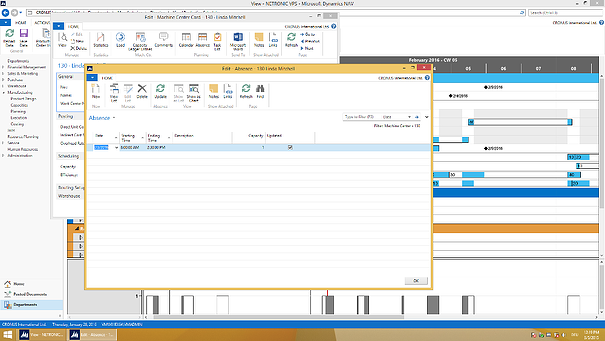 Visual Scheduling for Microsoft Dynamics NAV