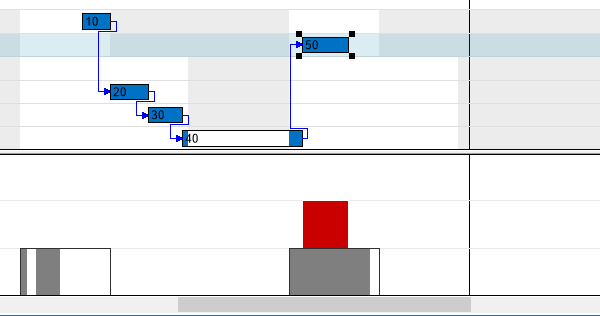 Visual Production Scheduler with visual warnings