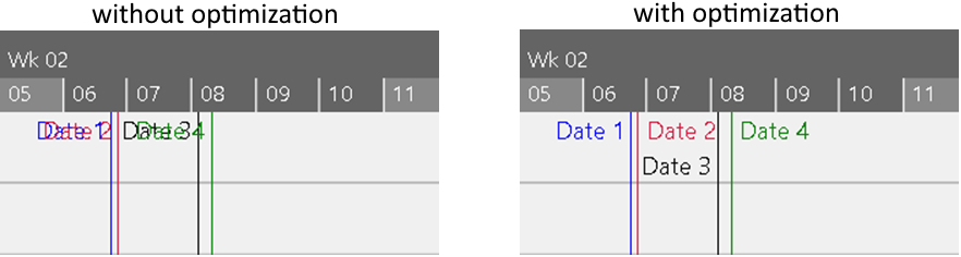 Visual Scheduling Widget for HTML5 - date line optimization 2