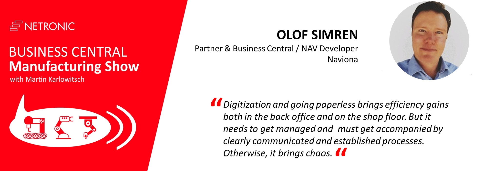 Business Central Manufacturing Shwow - Olof Simren - Quote