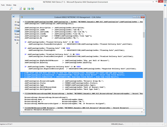 Netronic Vjs Enhance NAV project planning with the VJS by adding time fields