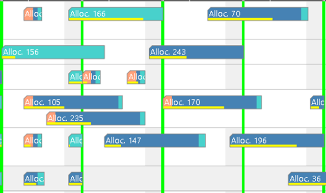 Visual Scheduling Widget release 5.3 - grid line width