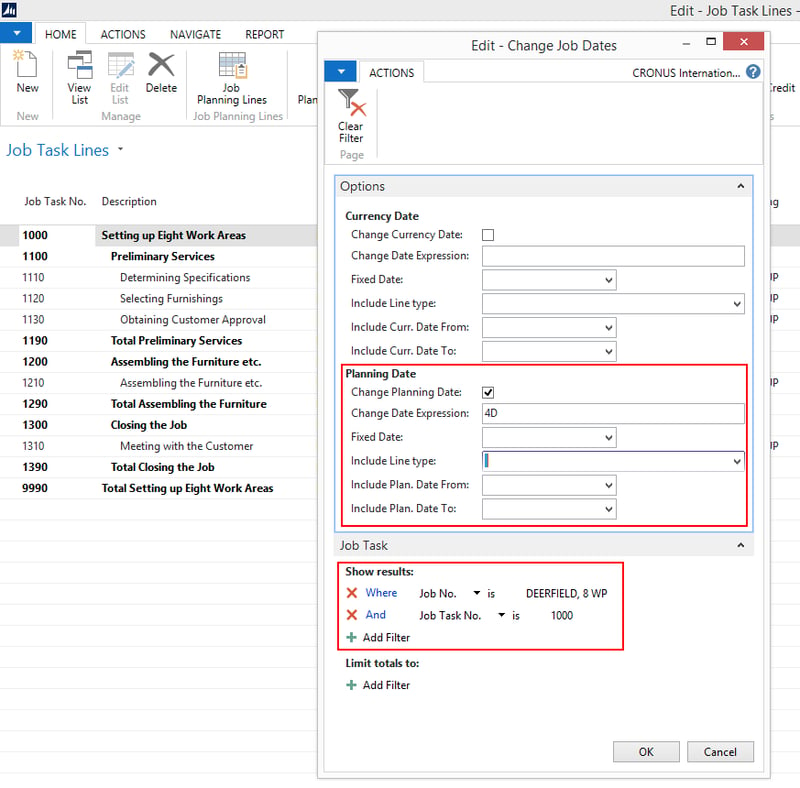 Dynamics NAV: changing dates manually is a potential source of error