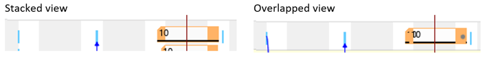 VAPS stacked vs. overlapped view