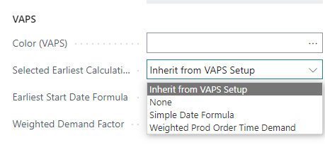 VAPS - earliest start date individual
