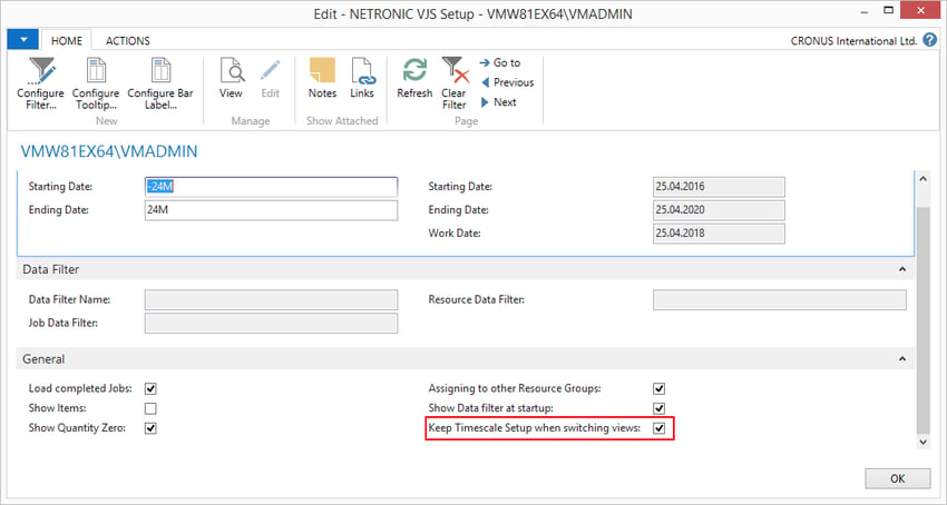 keep timescale settings