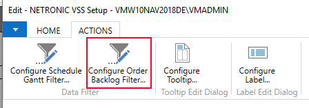 configure backlog filter item