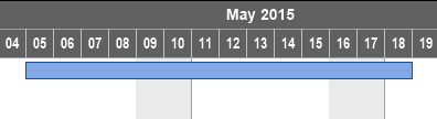 VARCHART XGantt如何在日历上表示工作日 