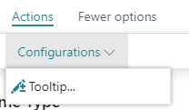 configure tooltip in the vjs menu