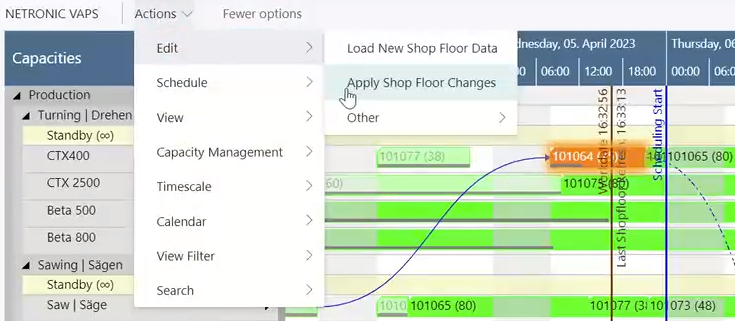 VAPS - integrate shopfloor data