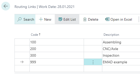 VAPS create routing link