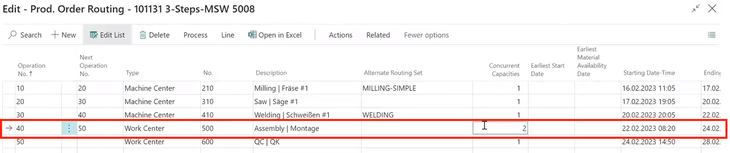 VAPS capacity >1 order in time