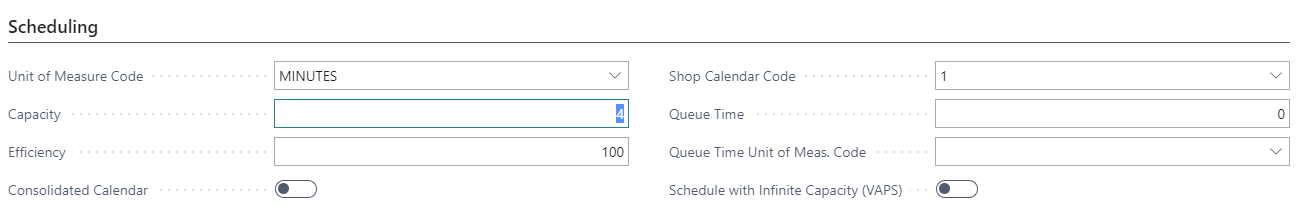 VAPS capacity >1  setup